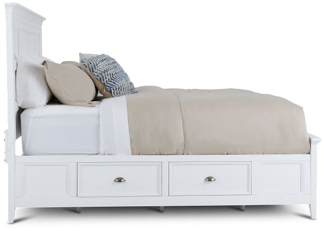 Heron Cove White Panel Storage Bed