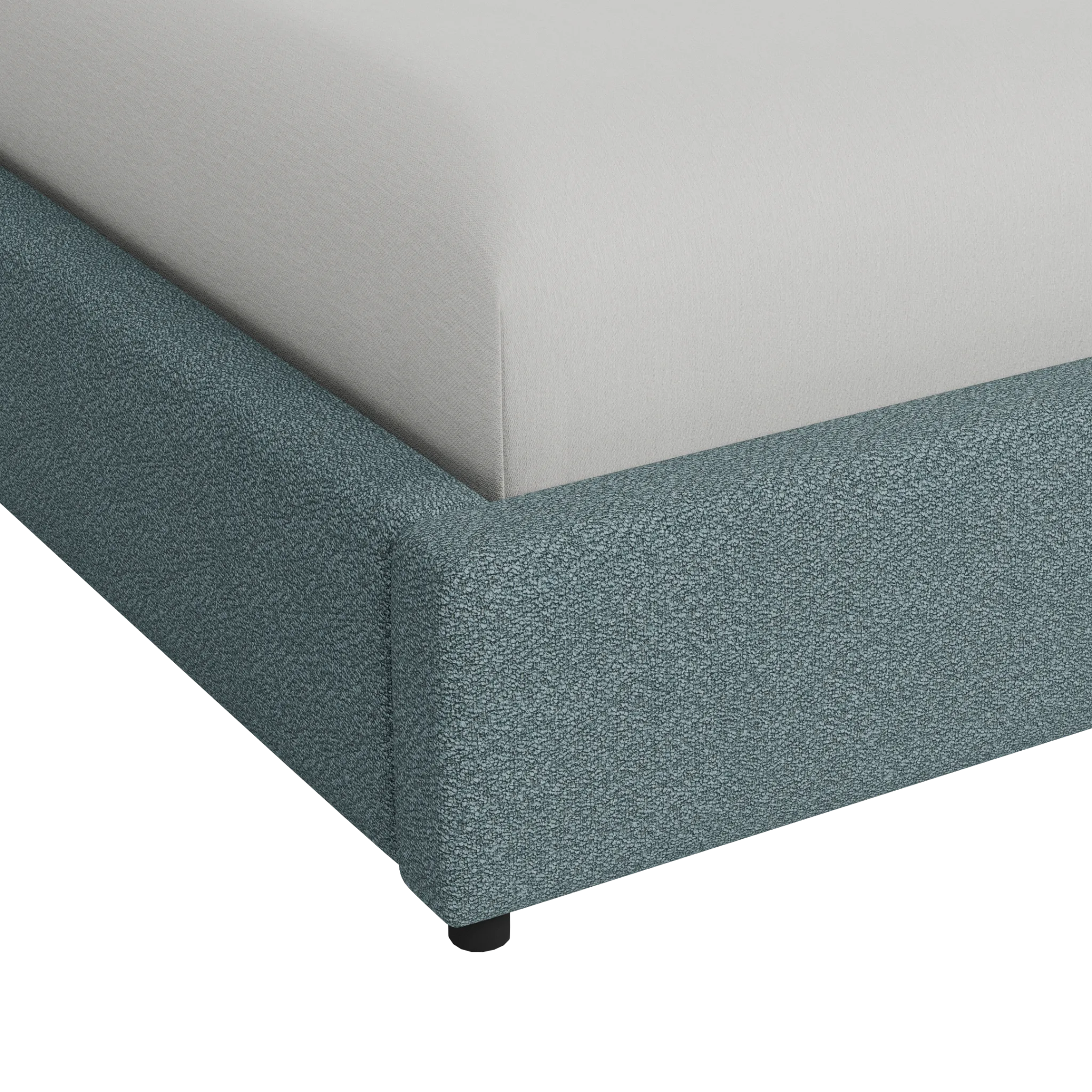 Grayton Sutton Blue 54" Upholstered Platform Bed