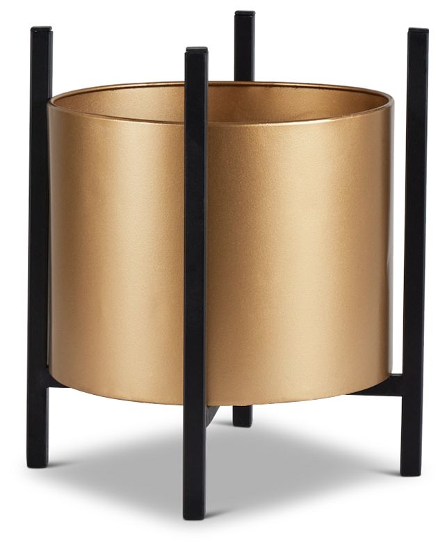 Thea Gold Large Planter