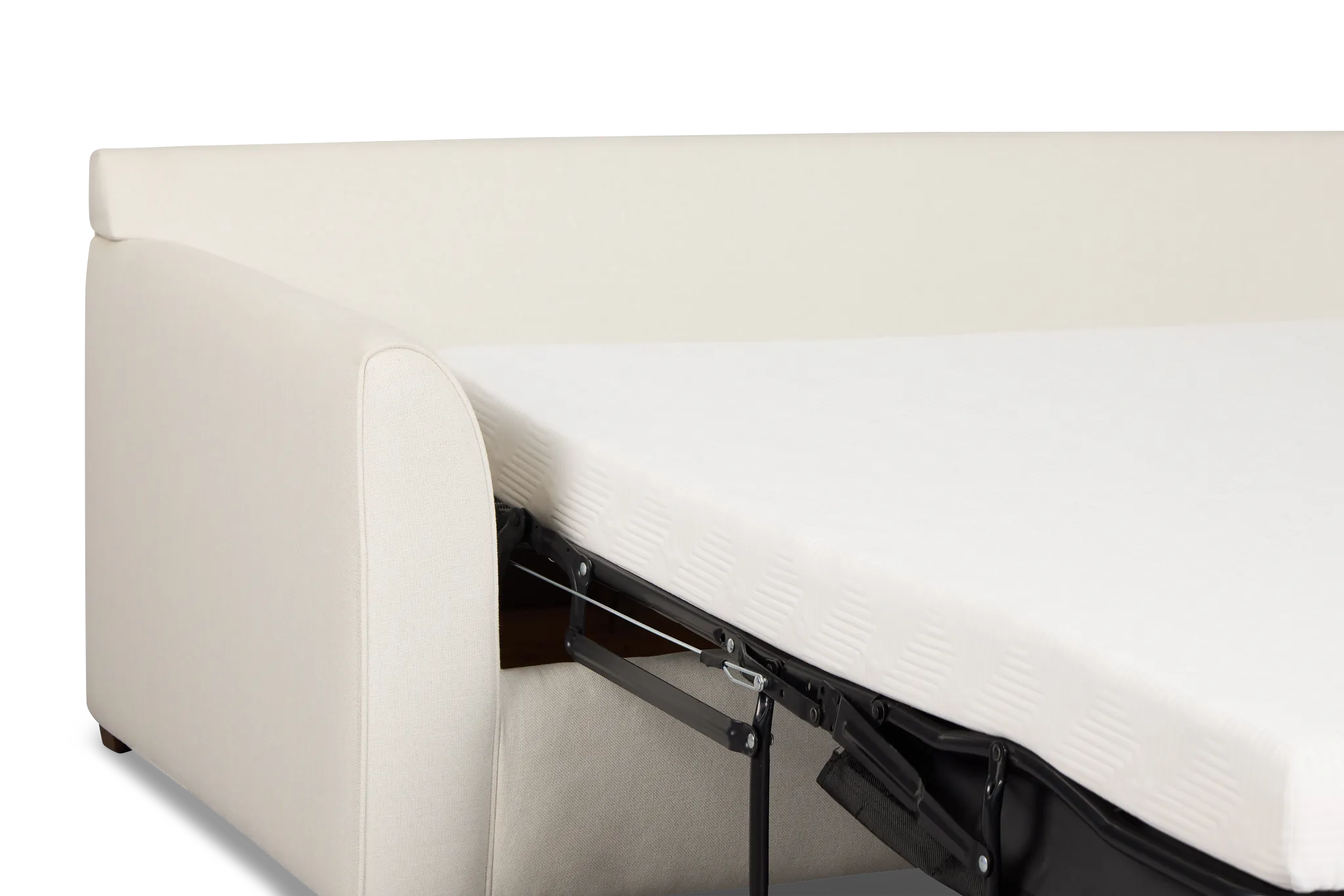 Tate Light Beige Fabric Memory Foam Sleeper