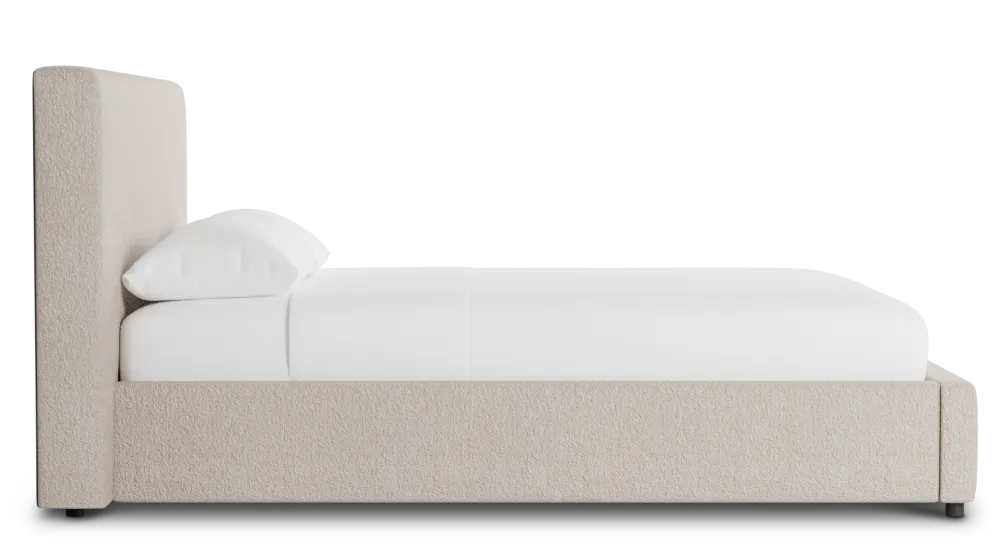 Grayton Elite Taupe 44" Upholstered Platform Bed