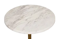 Dolli White Round End Table