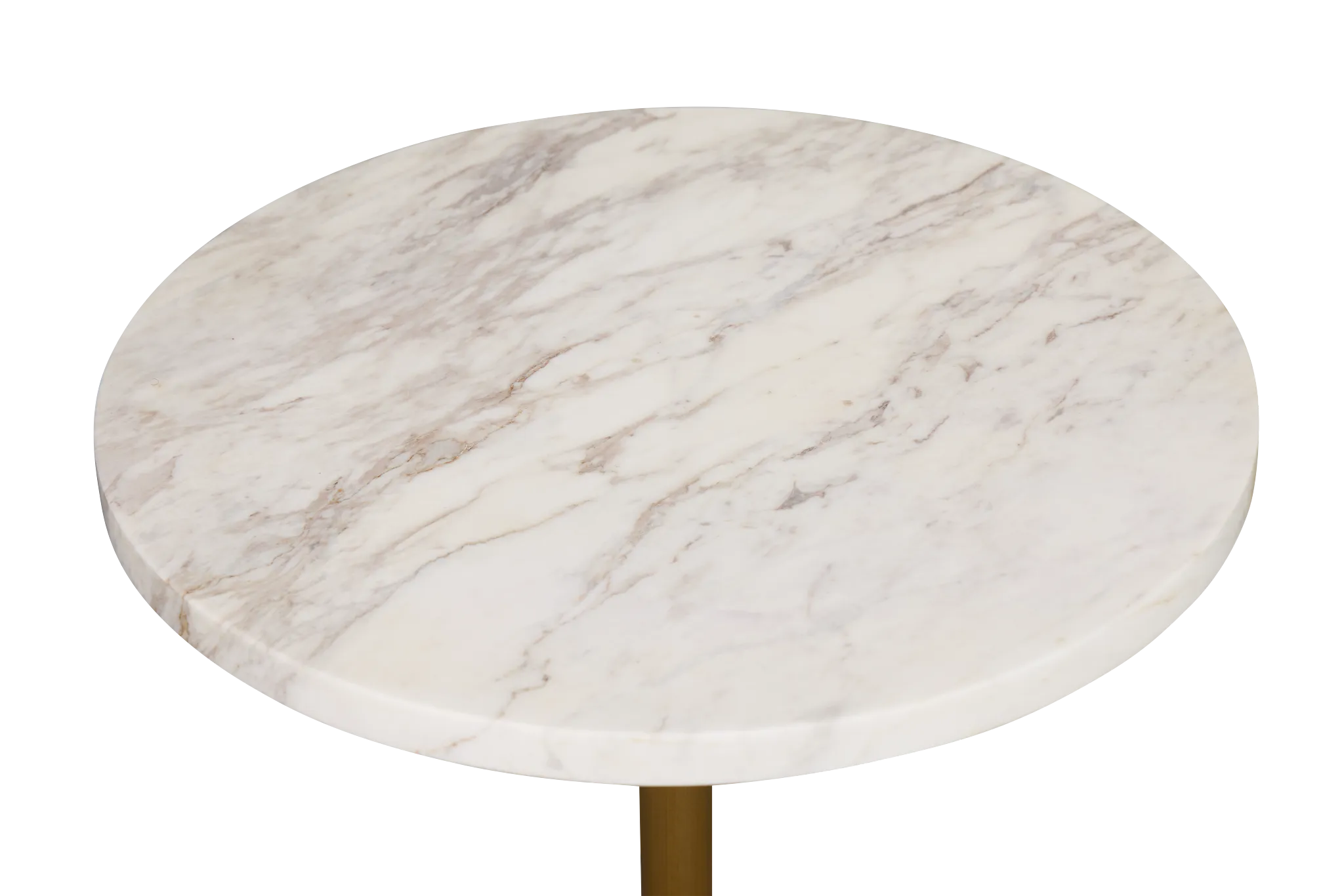 Dolli White Round End Table