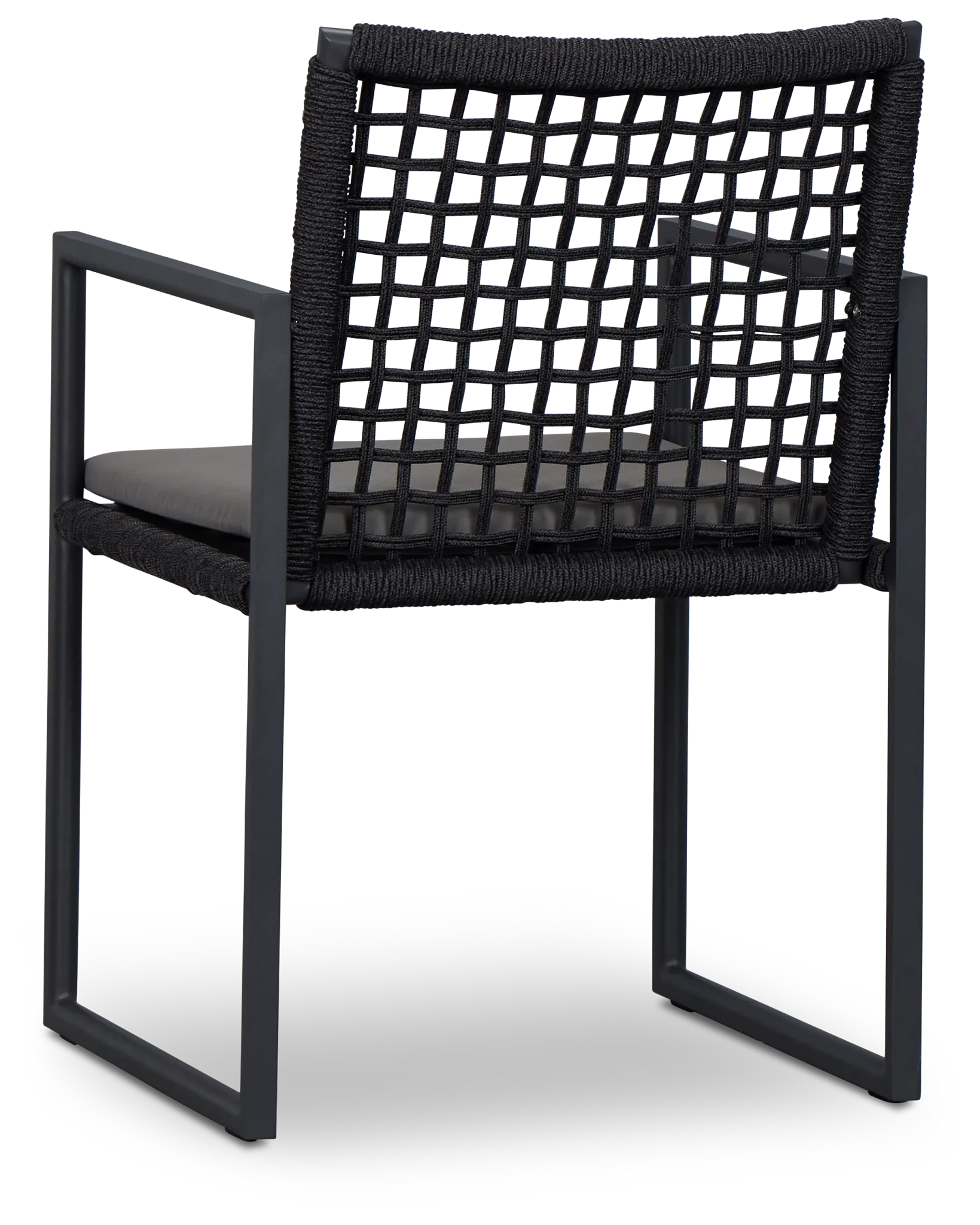 Sunrise Dark Gray Aluminum Arm Chair