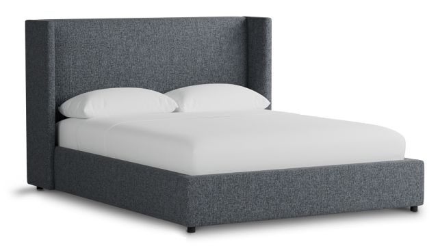 Captiva Elavation Gray 48" Upholstered Shelter Bed