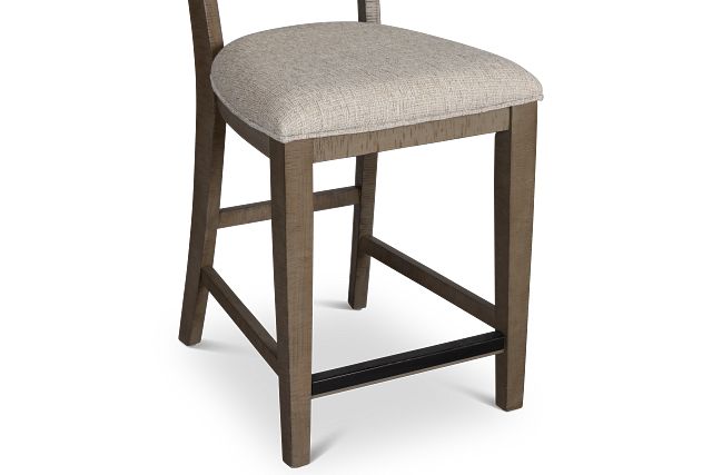 Heron Cove Light Tone 24" Upholstered Barstool