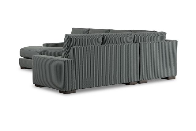 Edgewater Lucy Navy Medium Left Chaise Sectional