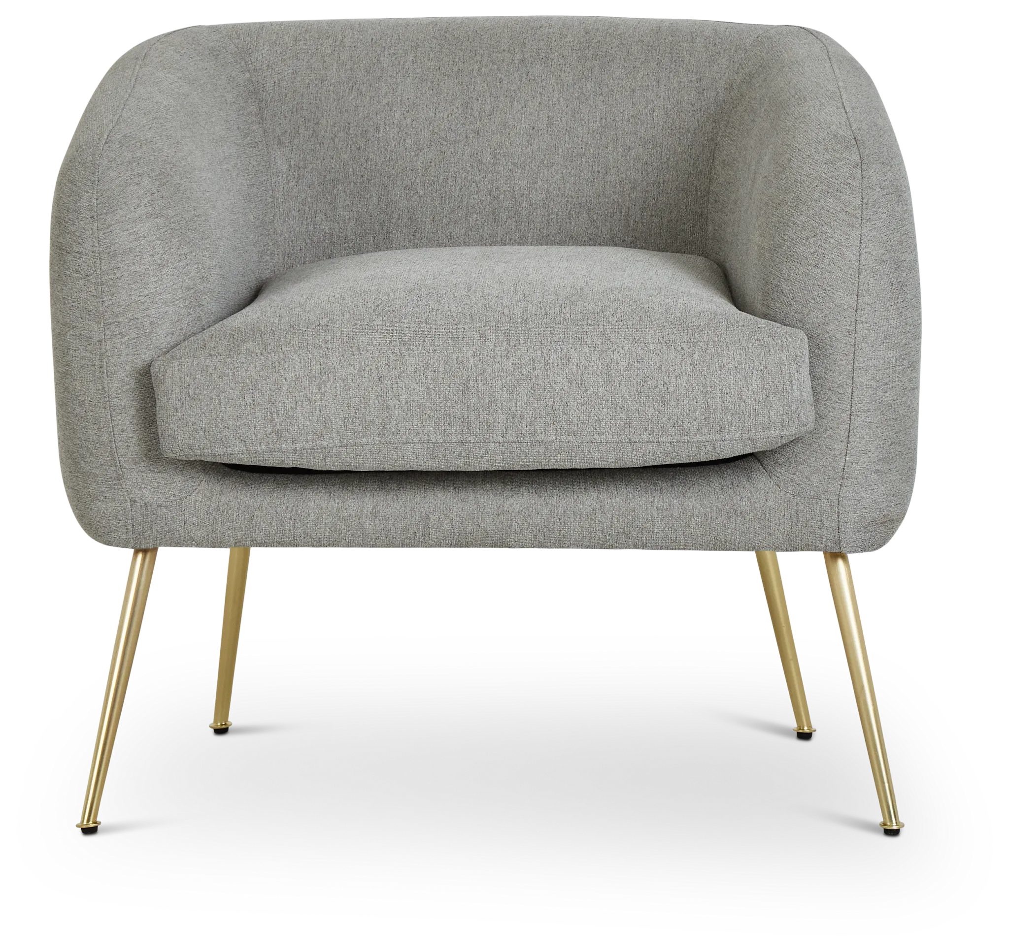 Aubrey Light Gray Fabric Accent Chair