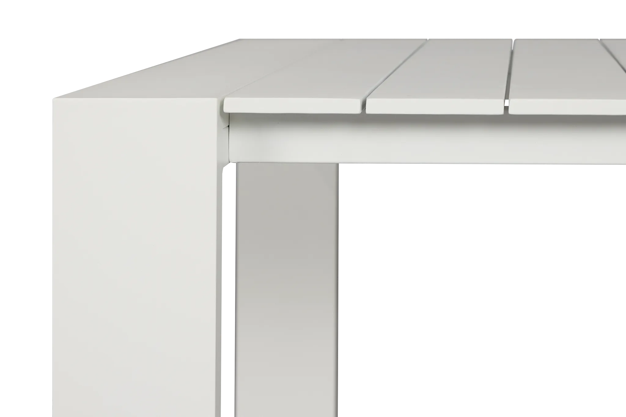 Sunrise White 65" Rectangular Table