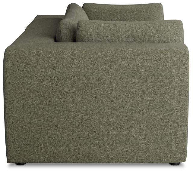 Destin Sutton Green Fabric 2 Piece Modular Sofa