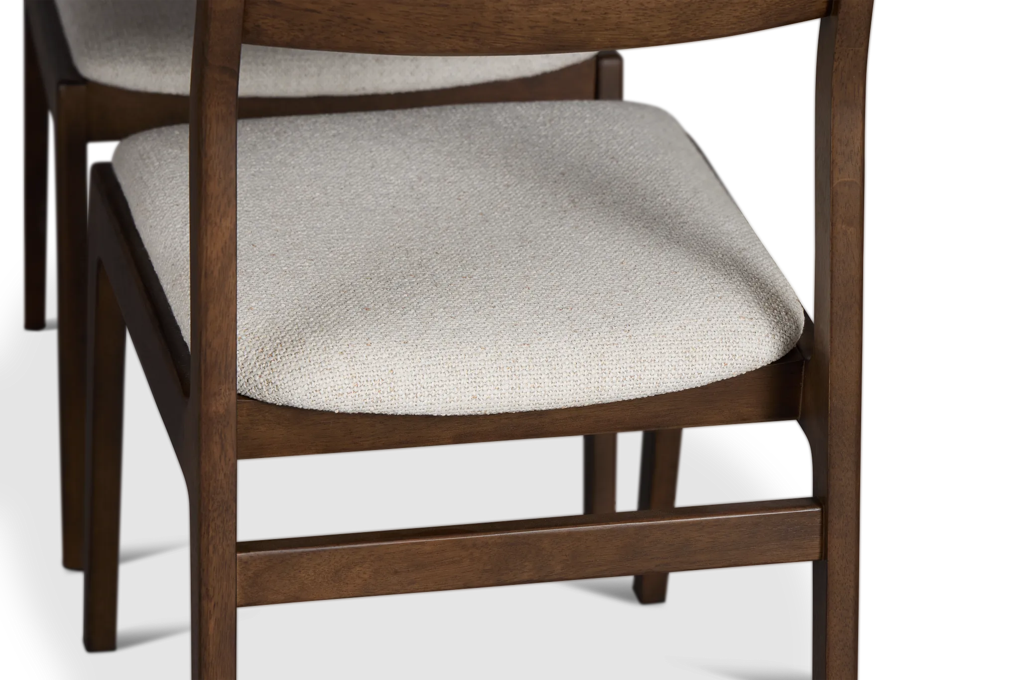 Santorini Dark Tone Rect Table & 4 Upholstered Chairs