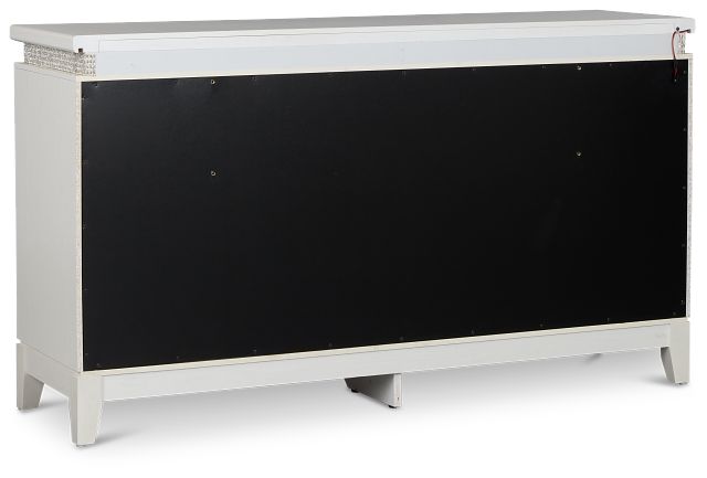 Alessandria White Lighted Dresser
