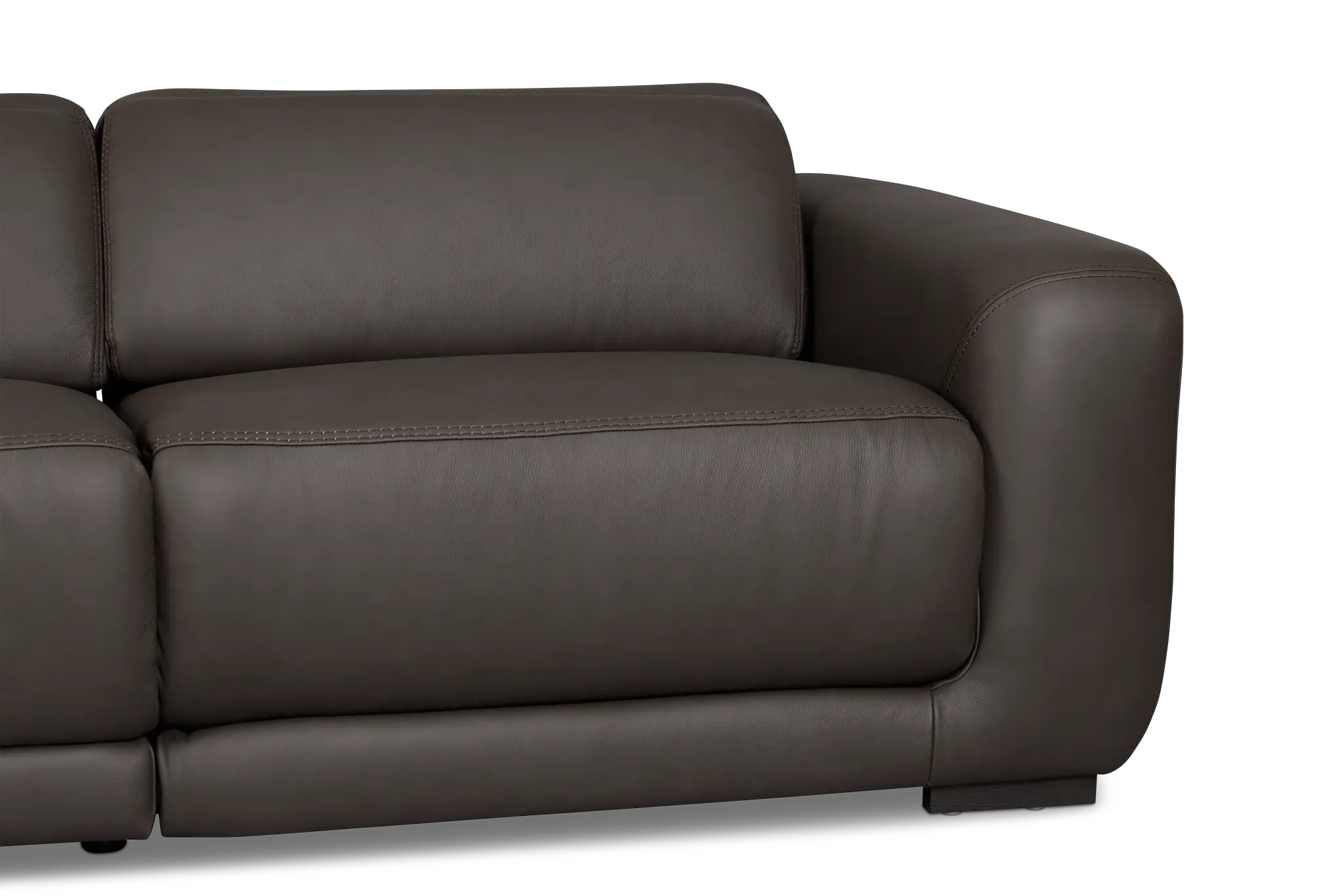 Kieran Dark Brown Lthr/vinyl 3-piece Modular Power Reclining Sofa Kieran Dark Brown Lthr/vinyl 3-piece Modular Power Reclining Sofa