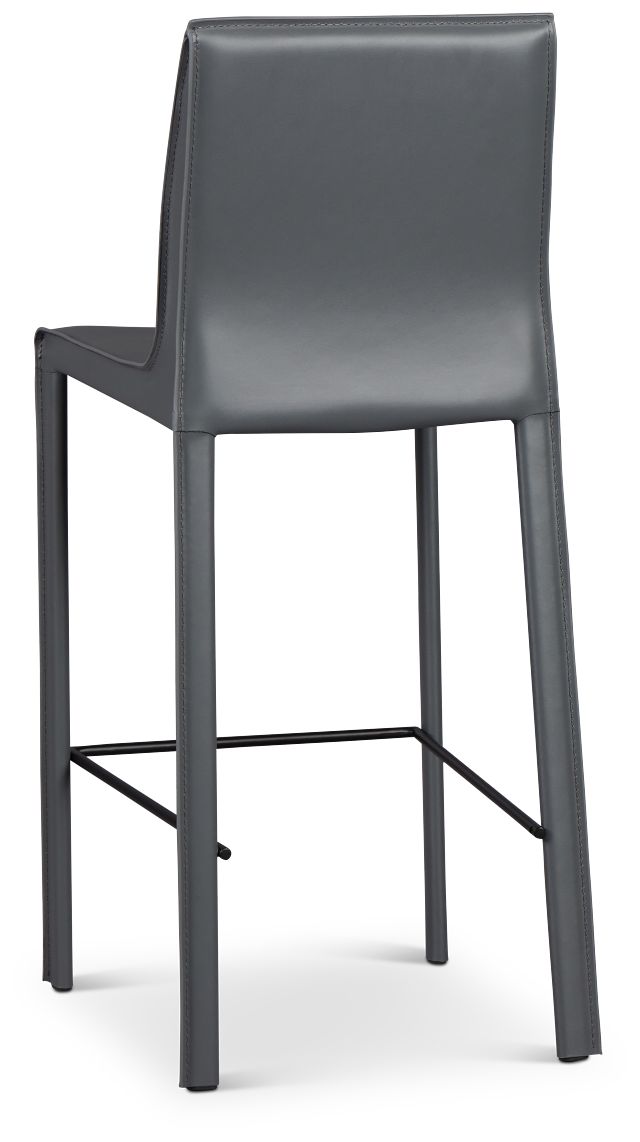 Lugo Gray 27" Upholstered Barstool