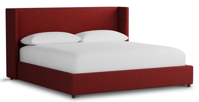 Captiva Elite Red 48" Upholstered Shelter Bed
