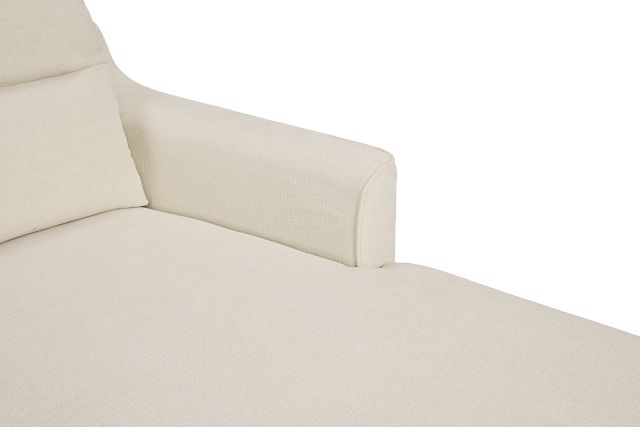 Talia Light Beige Fabric Right Chaise Sectional