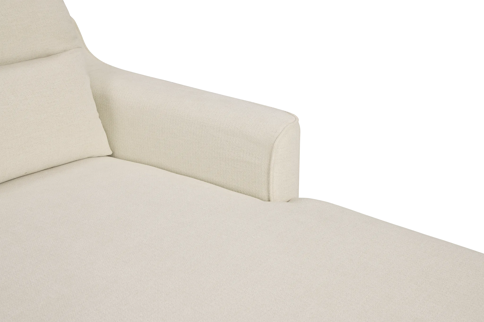 Talia Light Beige Fabric Right Chaise Sectional