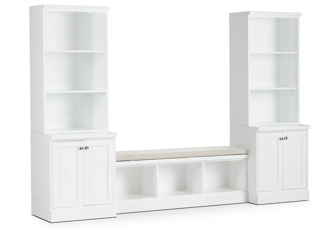 Newport White 106" Door Entryway