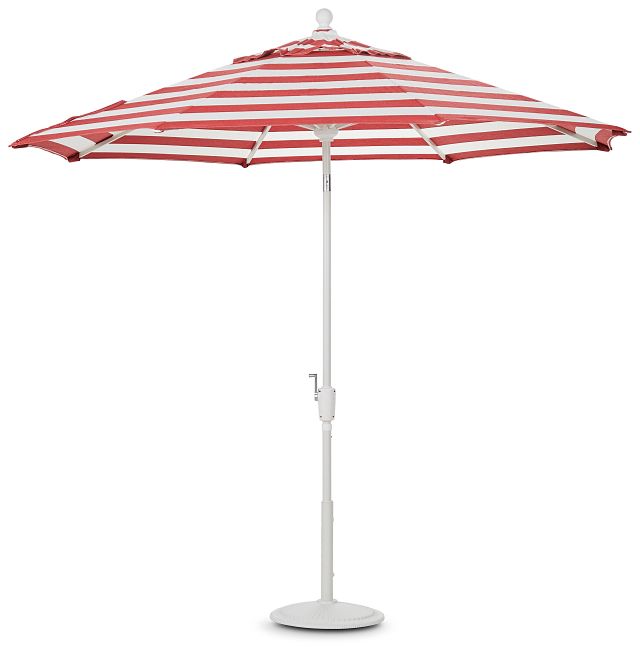 Capri Red Stripe Umbrella Set