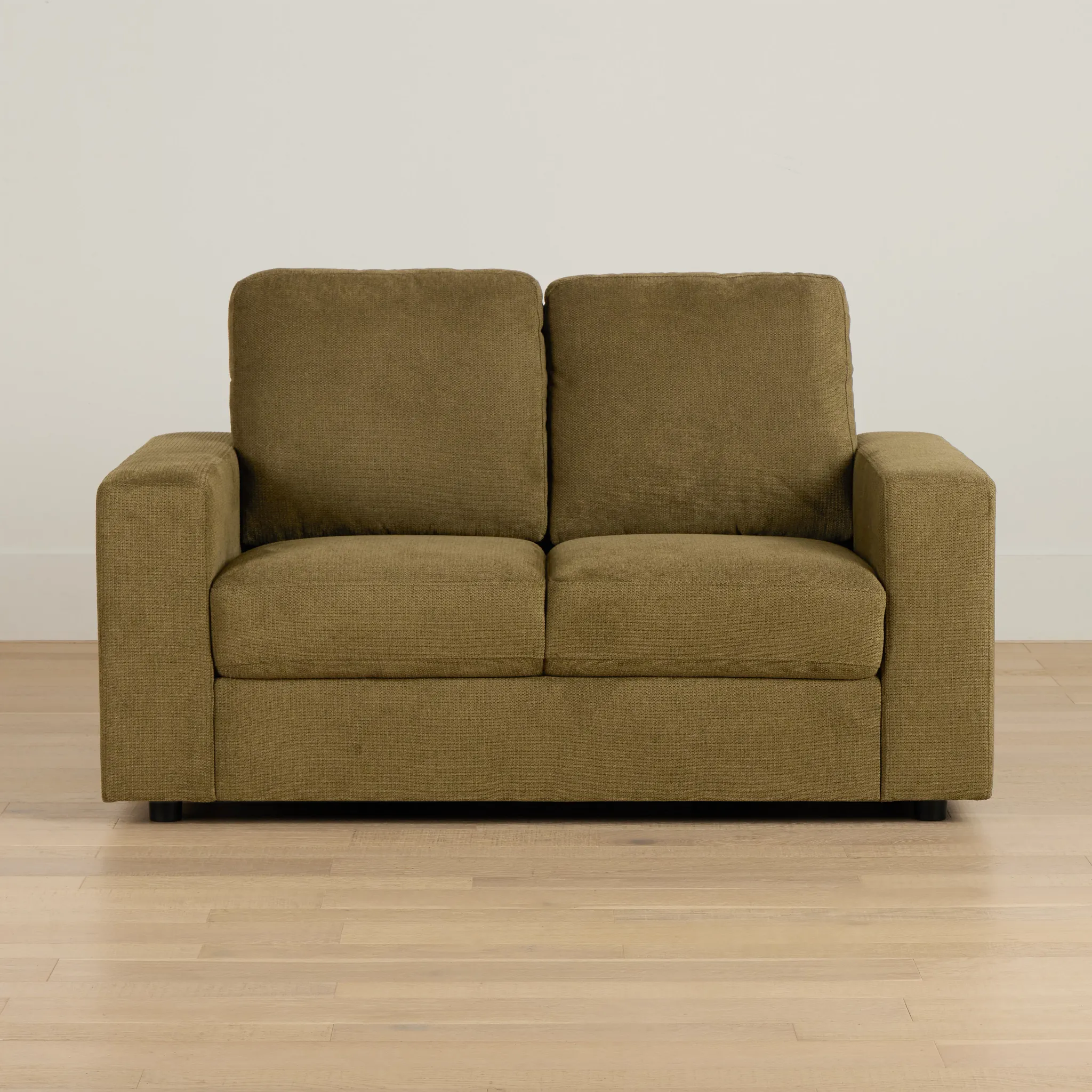 Carmen Green Fabric Loveseat