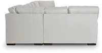 Austin White Fabric Large Right Cuddler Sectional