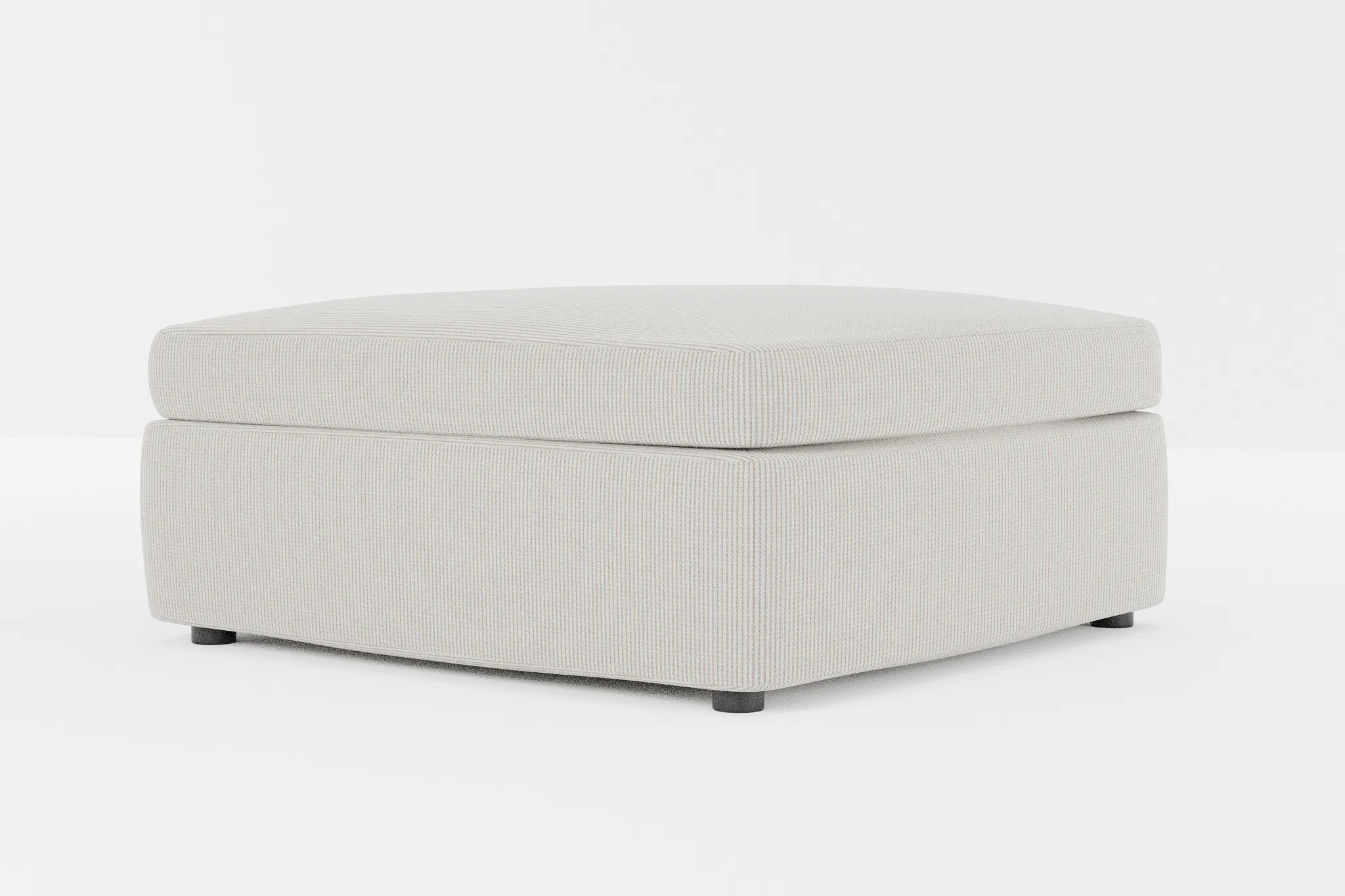 Destin Lucy Light Beige Fabric Cocktail Ottoman