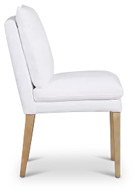 Willow White Fabric Upholstered Side Chair
