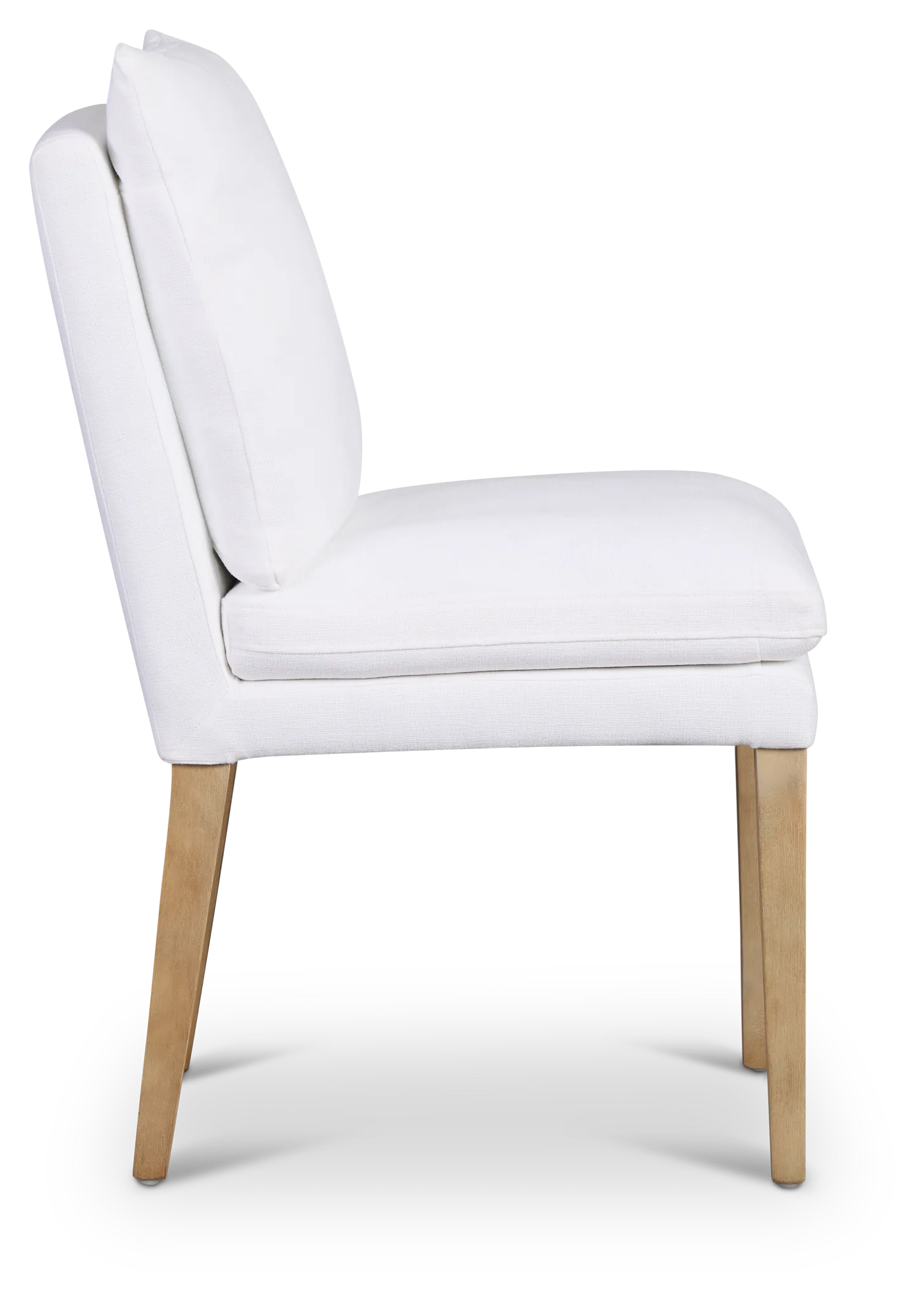 Willow White Fabric Upholstered Side Chair