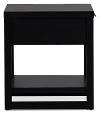 Williamsburg Black Square End Table