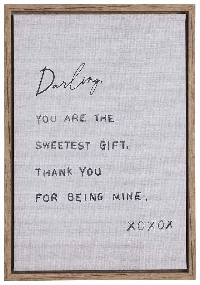 Dearest Linen Framed Wall Art