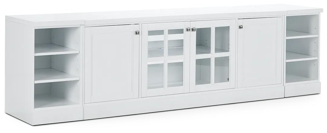 Newport White 108" Tv Stand