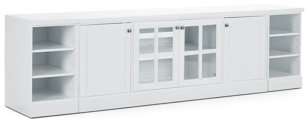 Newport White 108" Tv Stand Newport White 108" Tv Stand