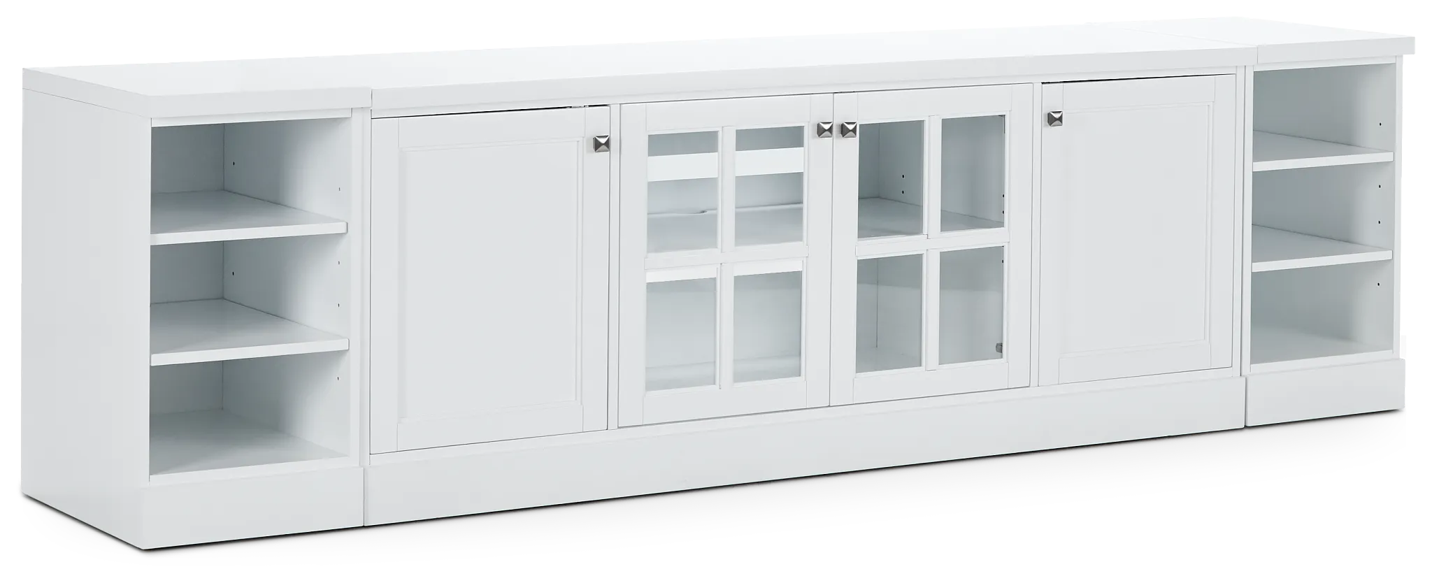 Newport White 108" Tv Stand