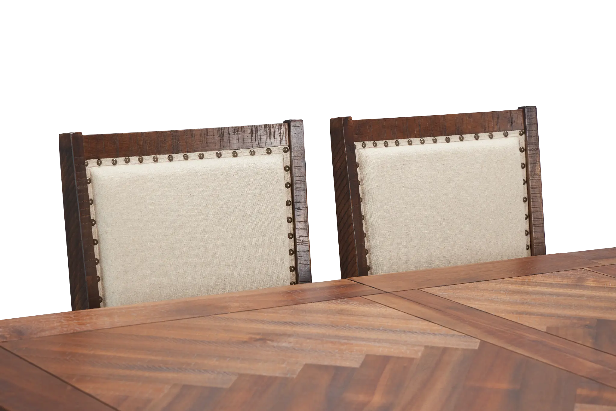 Joplin Dark Tone Extension Rectangular Table & 4 Upholstered Chairs Joplin Dark Tone Extension Rectangular Table & 4 Upholstered Chairs
