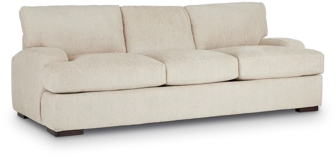 Alpha Beige Fabric Sofa