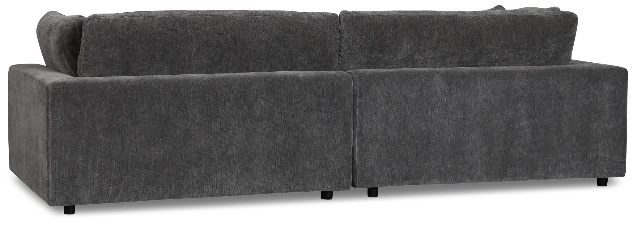 Lounge Dark Gray Fabric 2 Piece Modular Sofa Lounge Dark Gray Fabric 2 Piece Modular Sofa