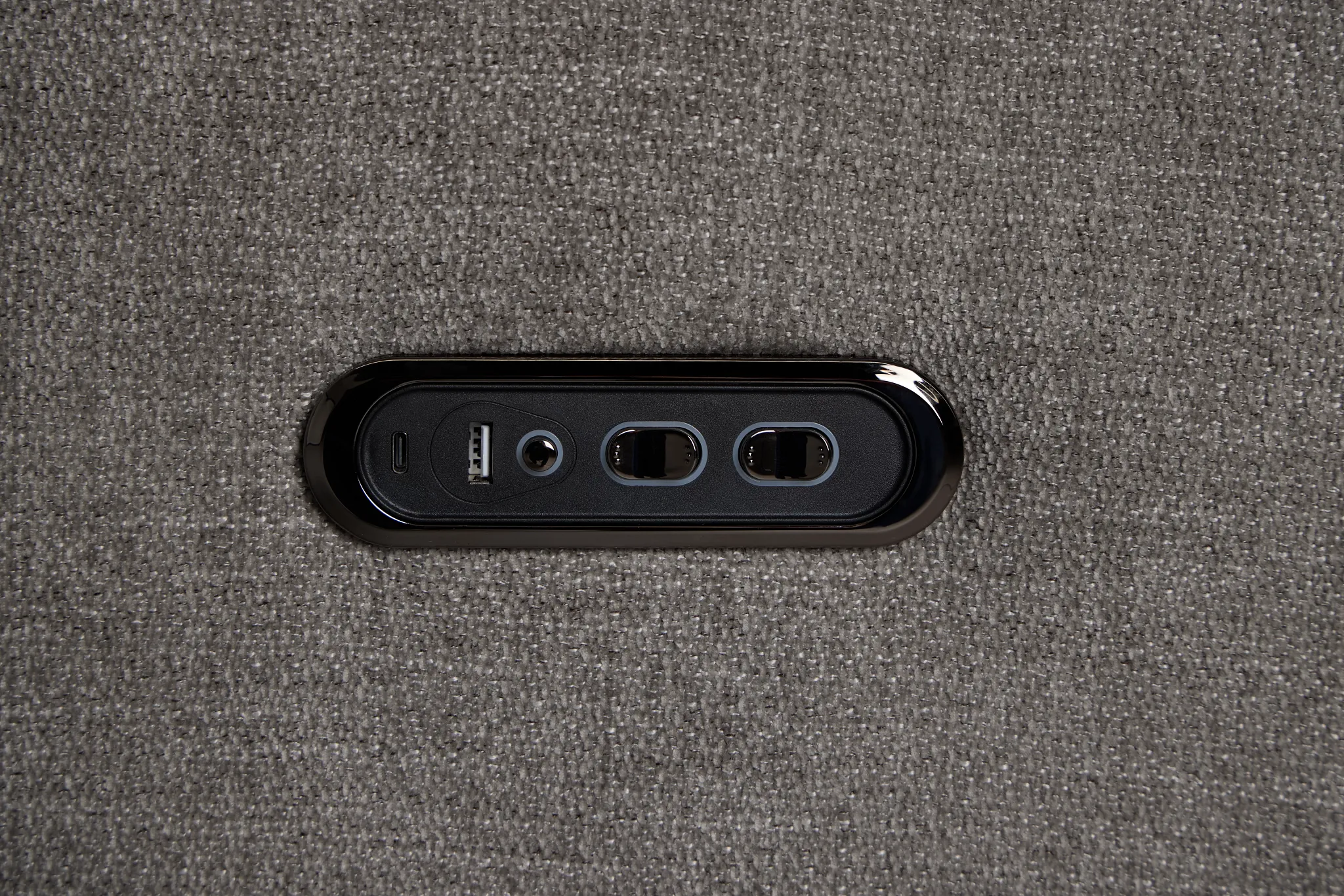 Dean Gray Fabric Power Swivel Glider Recliner