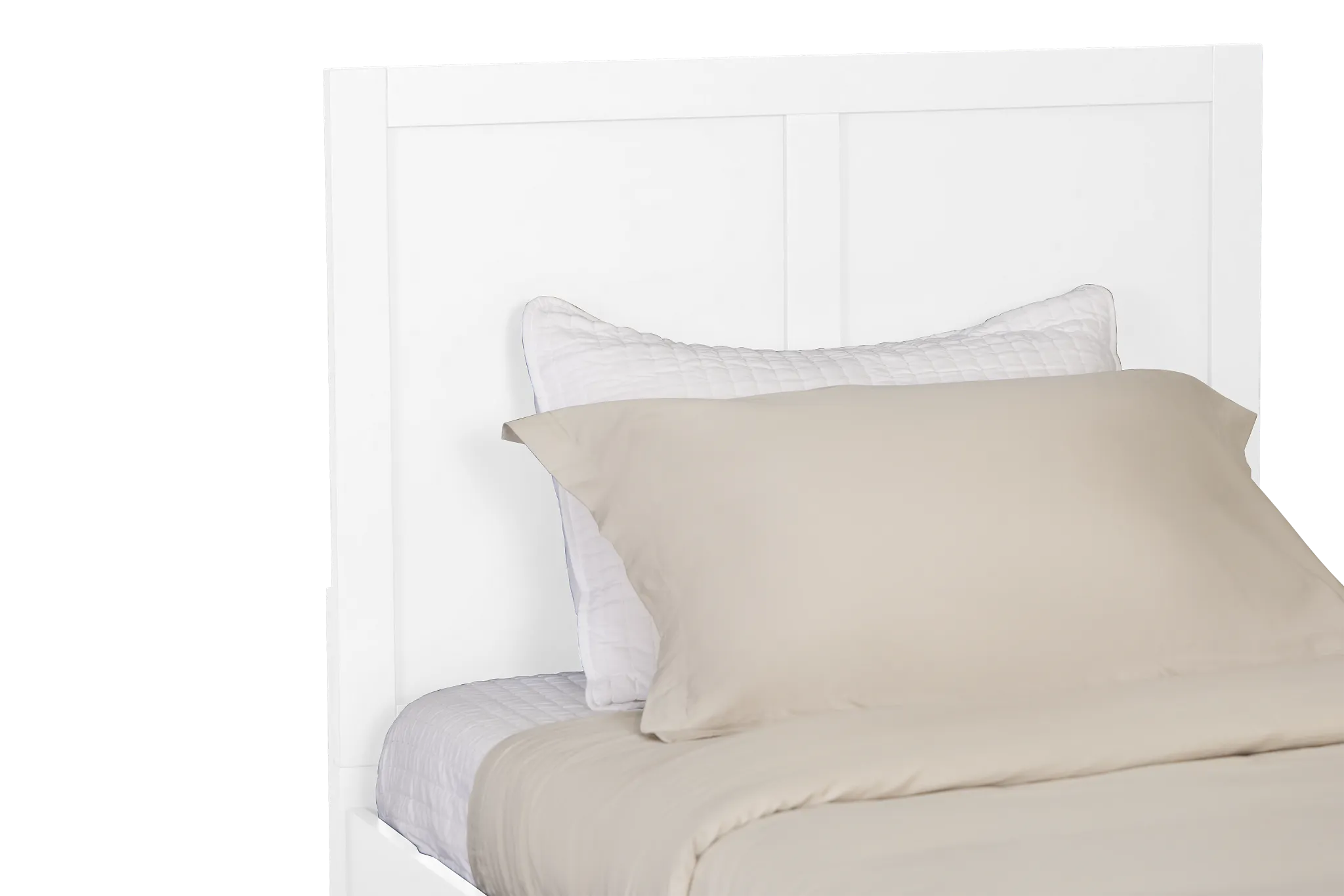 Charleston White Panel Bed