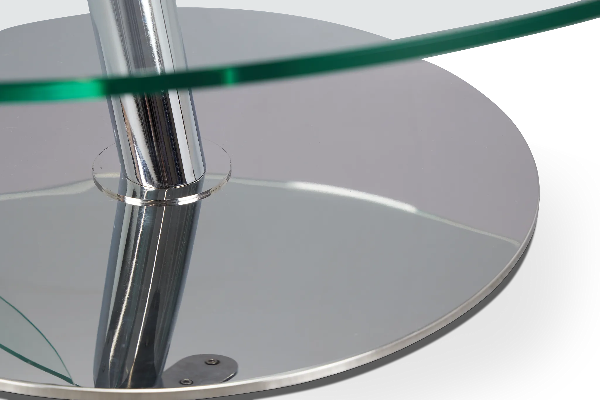 Brooks Glass Round Coffee Table