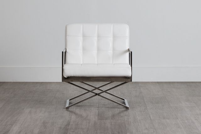Stark White Uph Accent Chair
