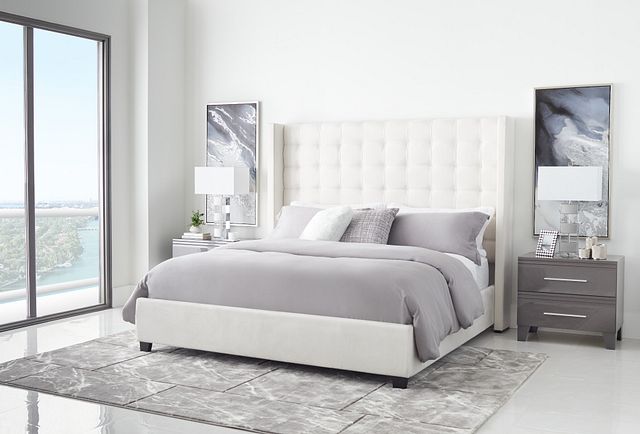 Marco White Uph Platform Bed (2)