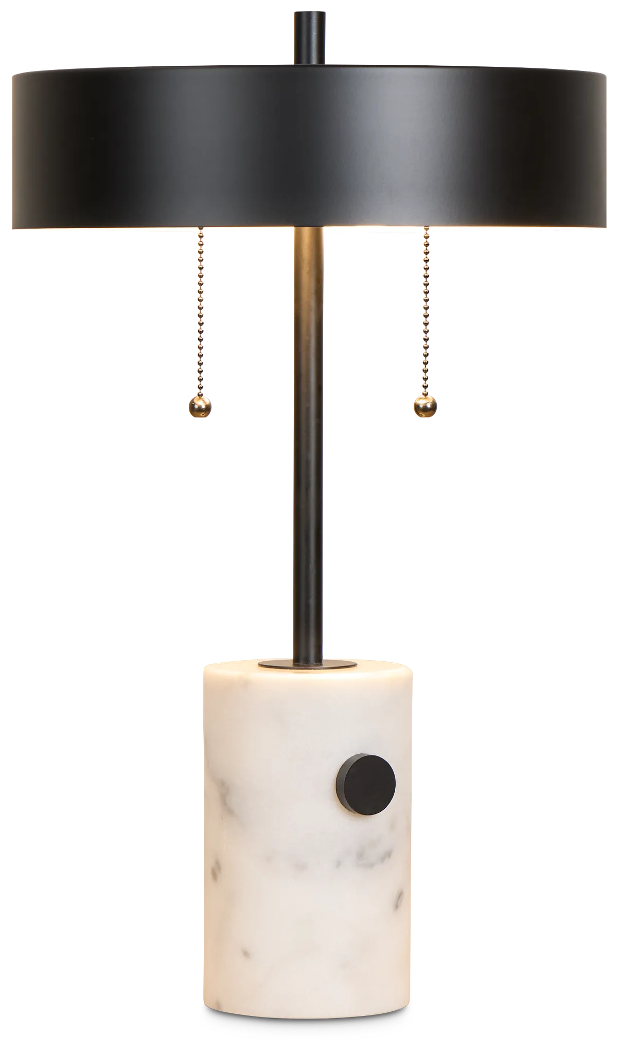 Ozzy Black Marble Table Lamp