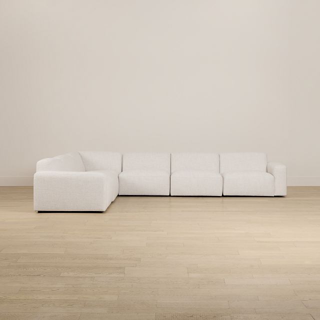 Baylor Light Beige Fabric 6-piece Modular Sectional