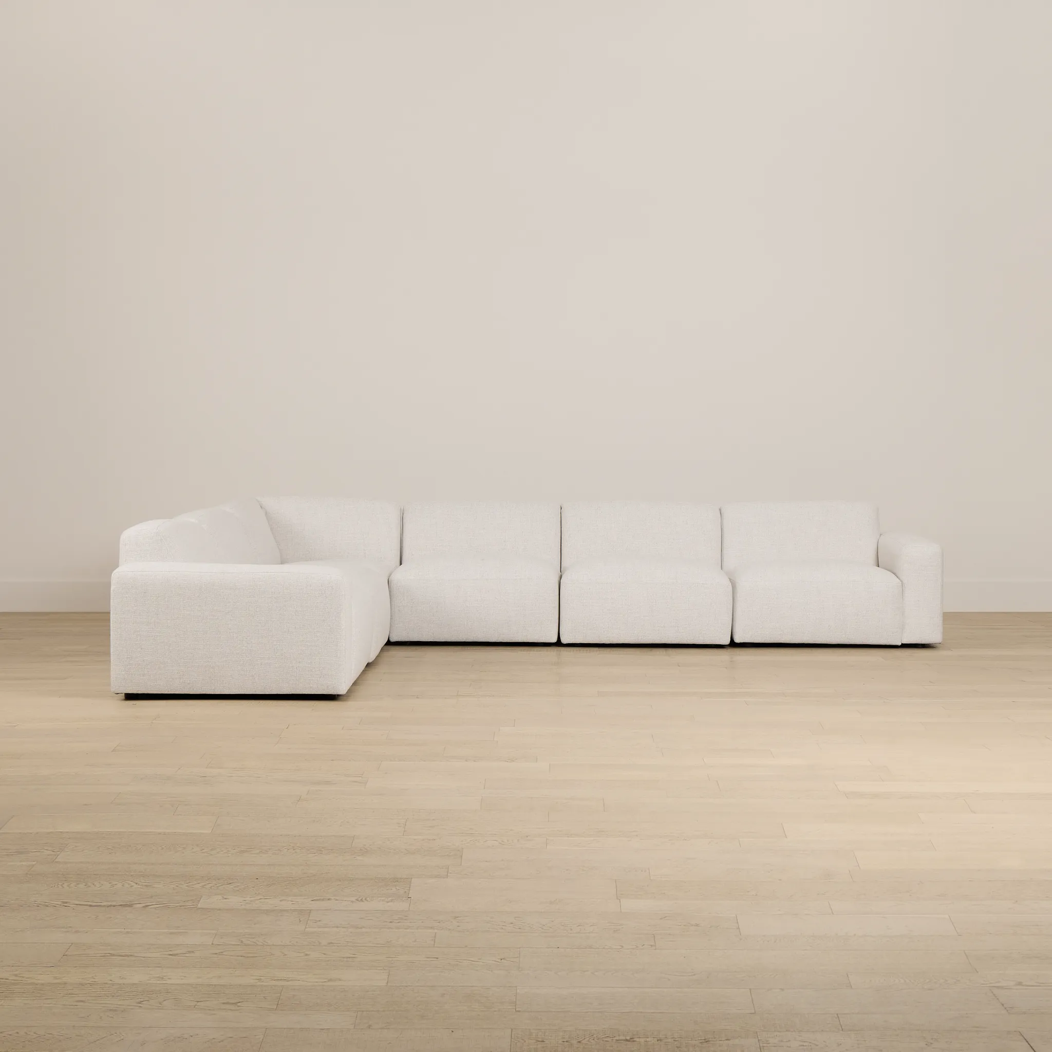 Baylor Light Beige Fabric 6-piece Modular Sectional