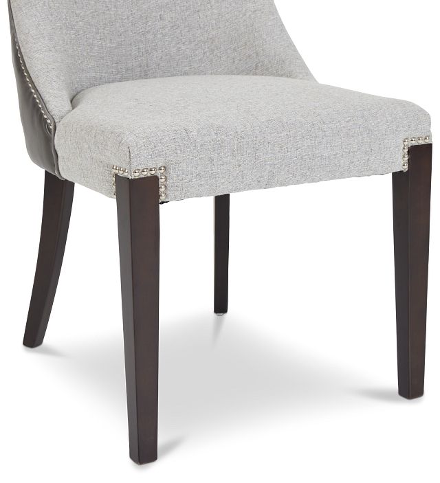 Brynn Light Gray Micro Side Chair (8)