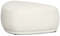 Jovi White Fabric Large Accent Ottoman