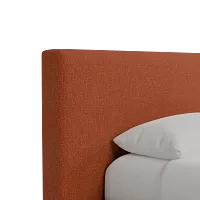 Grayton Merino Brown 44" Upholstered Platform Bed