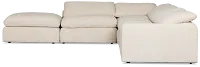 Drift Light Beige Fabric Medium Left Bumper Power Sectional