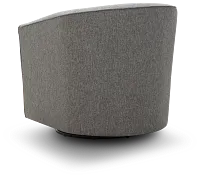 Asheville Gray Fabric Swivel Rocker Glider