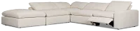 Drift Light Beige Fabric Medium Left Bumper Power Sectional